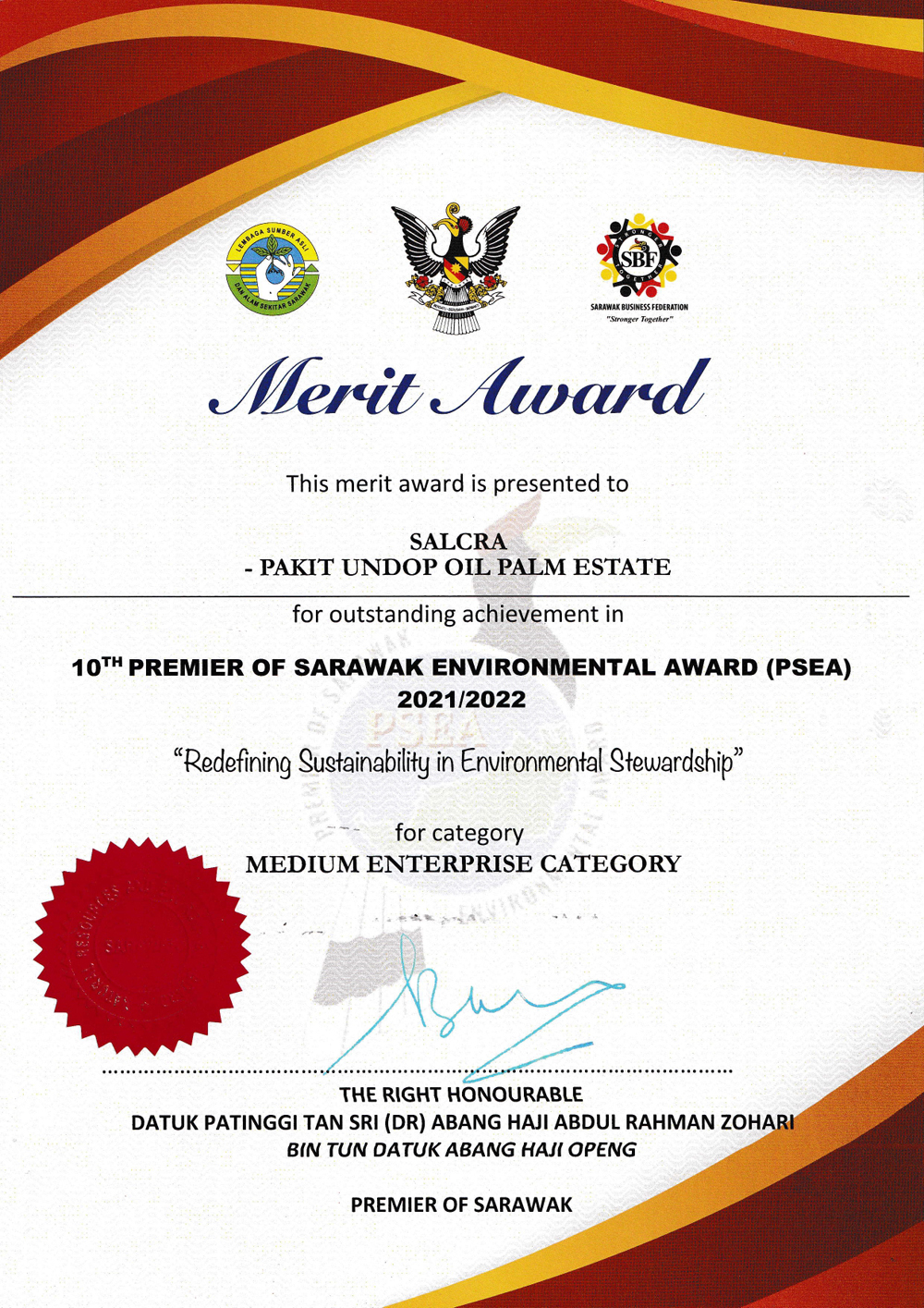 PSEA Certificate 10