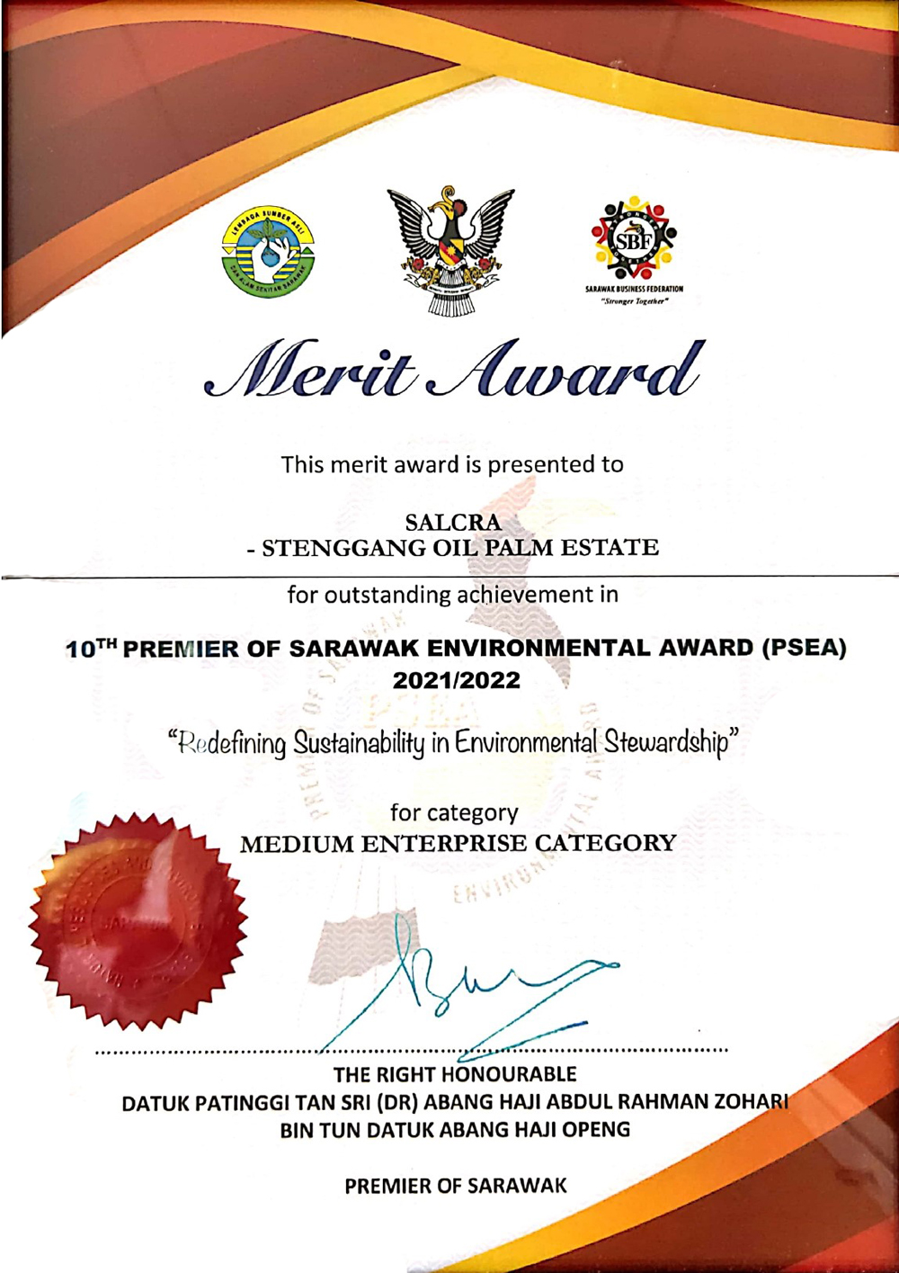 PSEA Certificate 12