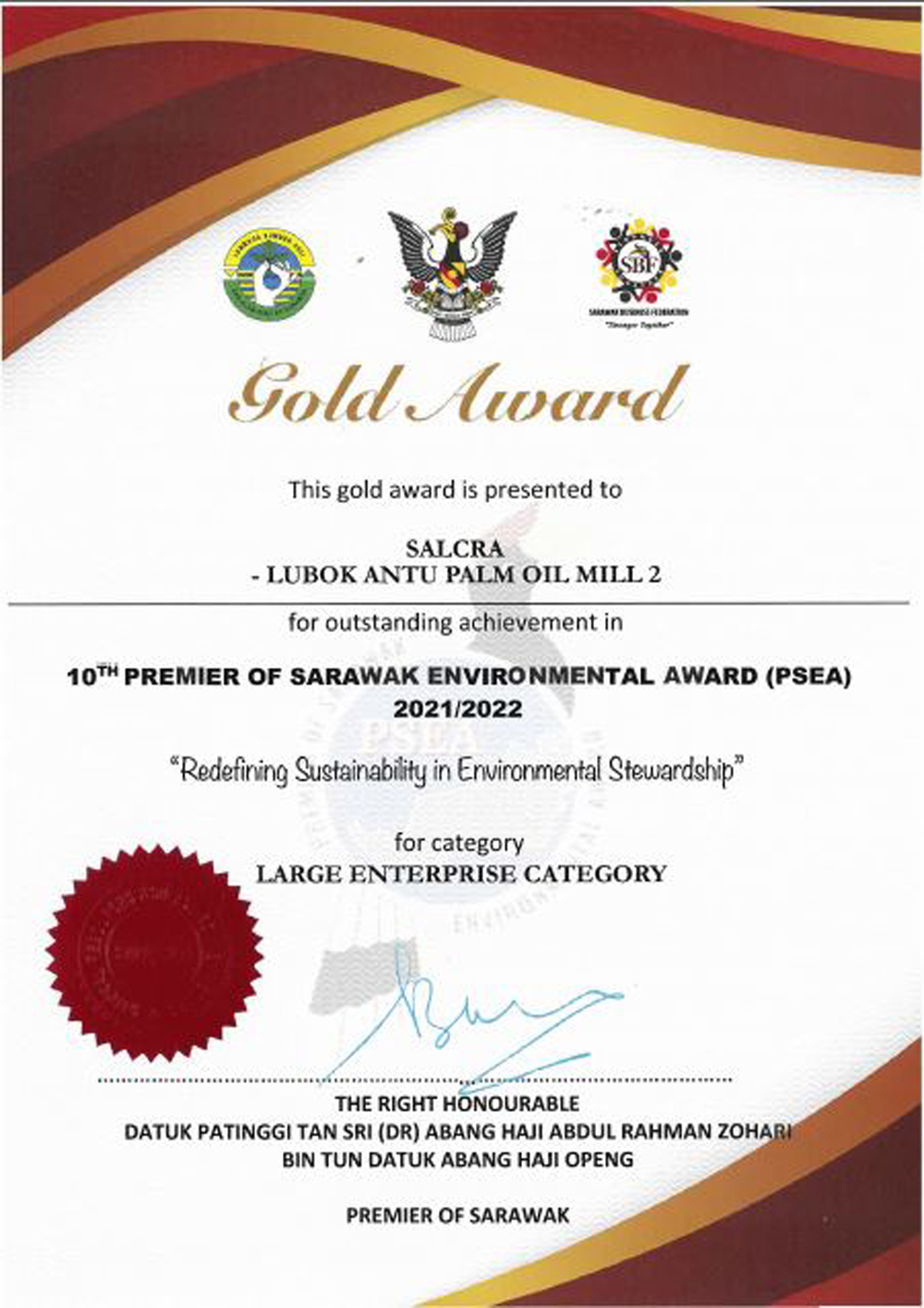 PSEA Certificate 2
