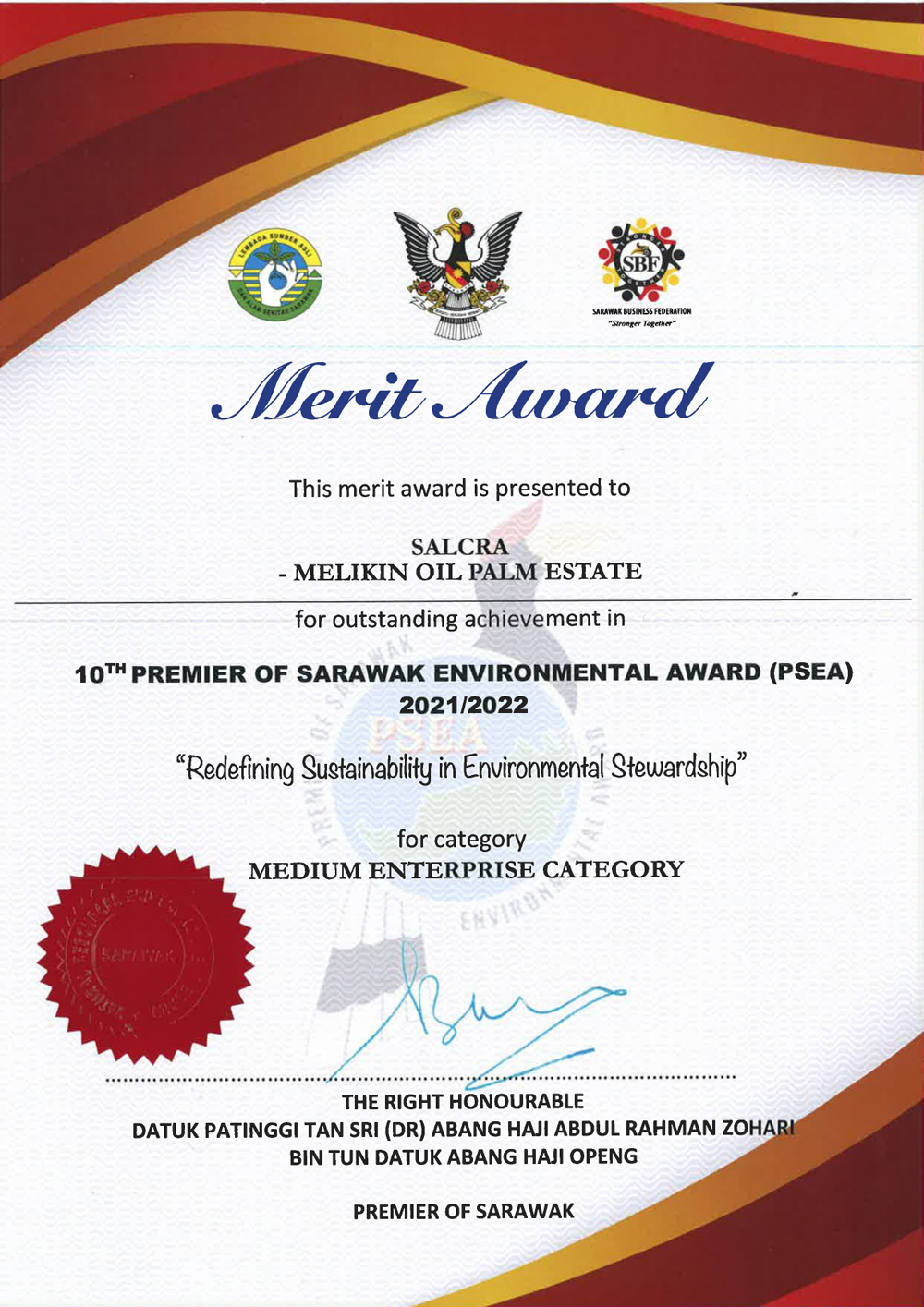PSEA Certificate 9