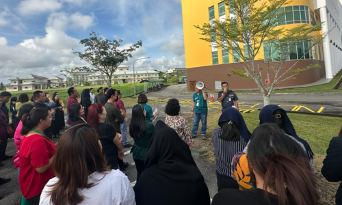 SAFETY AND HEALTH COMMITTEE CONDUCTS FIRE DRILL