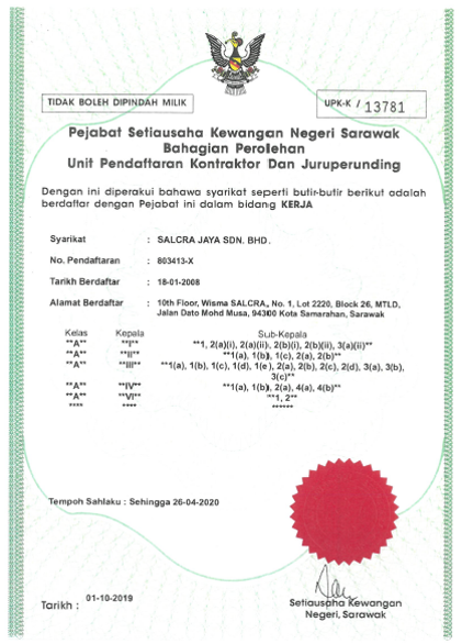 UPKJ Class A Certificate